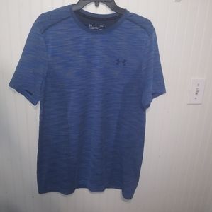 Blue Under Armour threadborne fitted heat gear